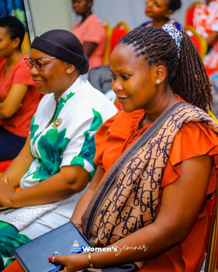 Women gathered during a service at The Light for Nations
